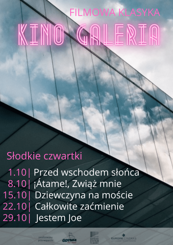 Słodkie czwartki i Kultowe soboty – NOWOŚĆ w Gdyńskim Centrum Filmowym